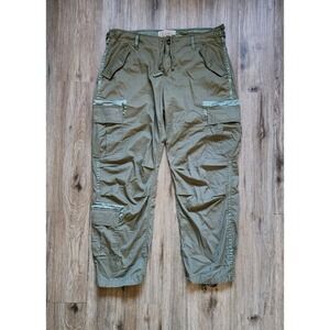 Vintage Abercrombie Pants Womens 32/14R Baggy Cargo Military Paratrooper Y2K
